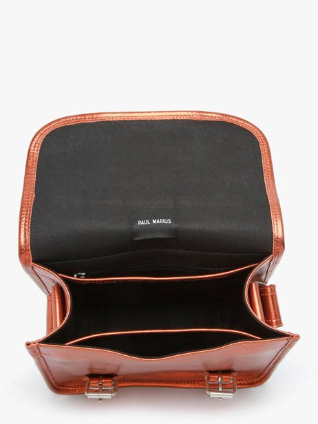 Cross Body Tas La Sacoche S Ginger Leder Paul marius Bruin ginger SACOSGIN ander zicht 3