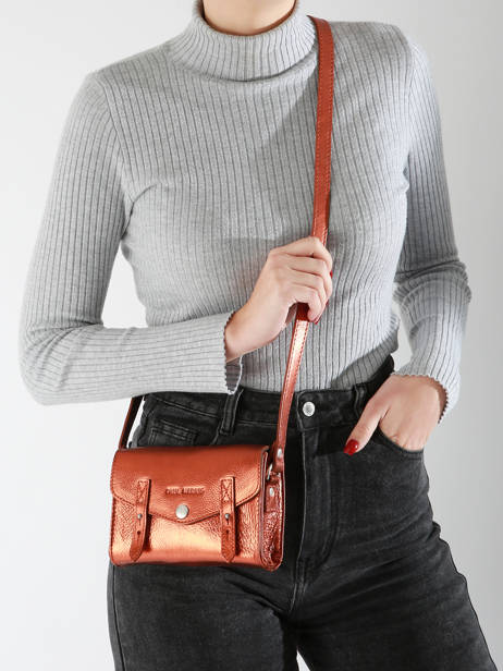 Cross Body Tas Mini Indispensable Ginger Meder Paul marius Bruin ginger MINIGIN ander zicht 1