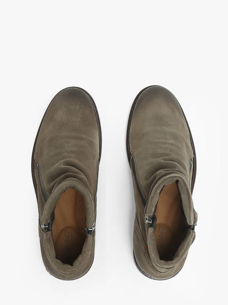 Enkellaarzen Hacker 5 Uit Leder No brand Groen men 12777 ander zicht 3