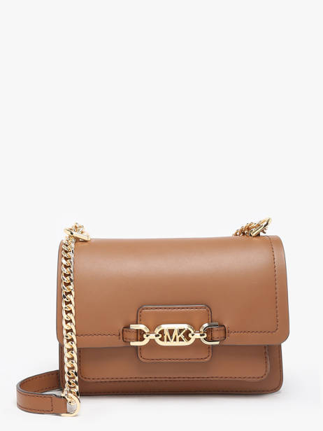 Cross Body Tas Heather Leder Michael kors Bruin heather S2G7HC0L