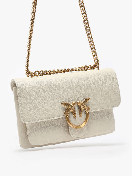 Cross Body Tas Love Bag Soft Leder Pinko Beige love bag soft 4528A29Q ander zicht 2
