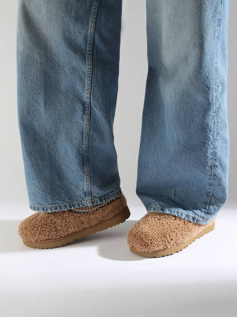 Pantoffels Tasman Maxi Curly Uit Leder Ugg Bruin women 1158356 ander zicht 1