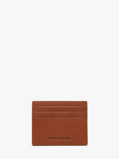 Kaarthouder Leder Yves renard Bruin bovino 192 ander zicht 2