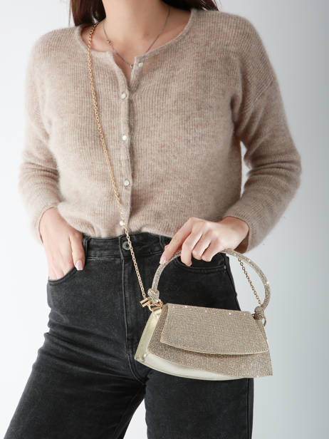 Avondtas Miniprix Goud strass ZY92007 ander zicht 1