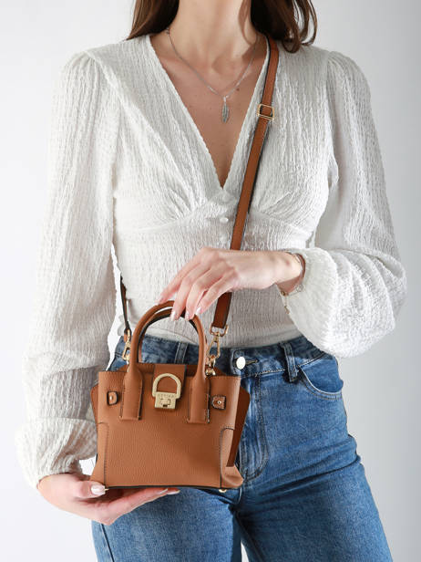 Cross Body Tas Xs Equestre Leder Etrier Beige equestre EEQT142X ander zicht 1