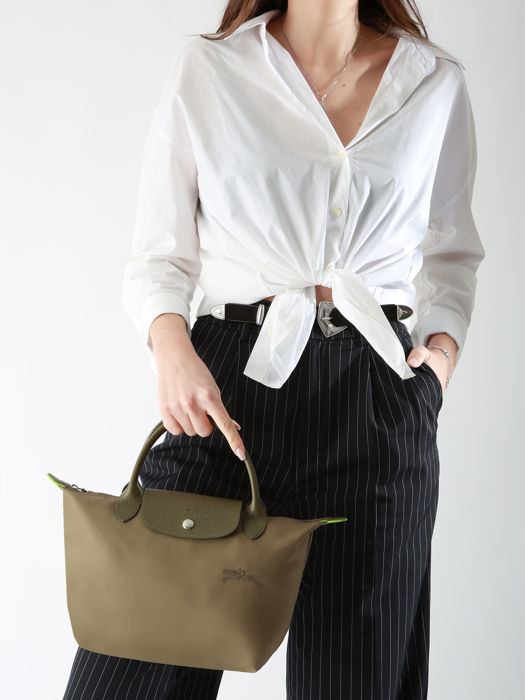 Longchamp Le pliage green Handtas Groen