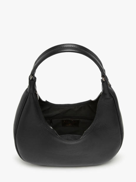 Schoudertas Caviar Leder Milano Zwart caviar CA24121 ander zicht 3