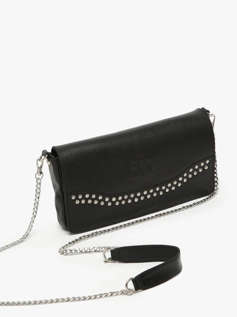 Cross Body Tas Glam Leder Basilic pepper Zwart glam BGLA43 ander zicht 2