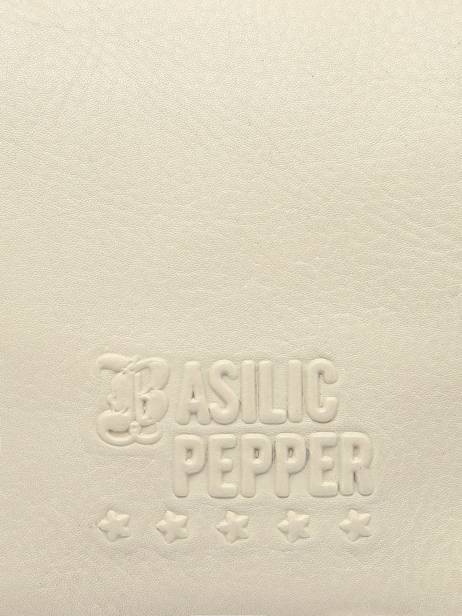 Schoudertas Cow Leder Basilic pepper Beige cow BCOW2M ander zicht 5