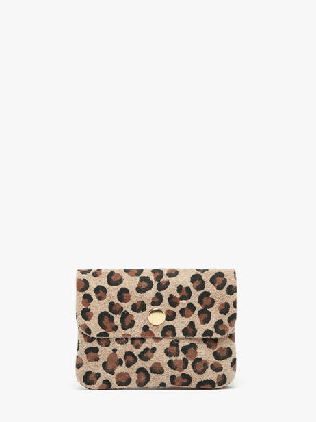 Portemonnee Velvet Leopardo Leder Milano Bruin velvet leopardo VL23092