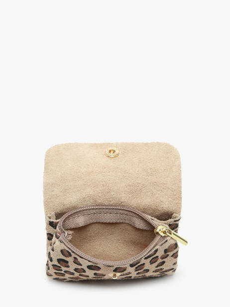 Portemonnee Velvet Leopardo Leder Milano Bruin velvet leopardo VL23092 ander zicht 1