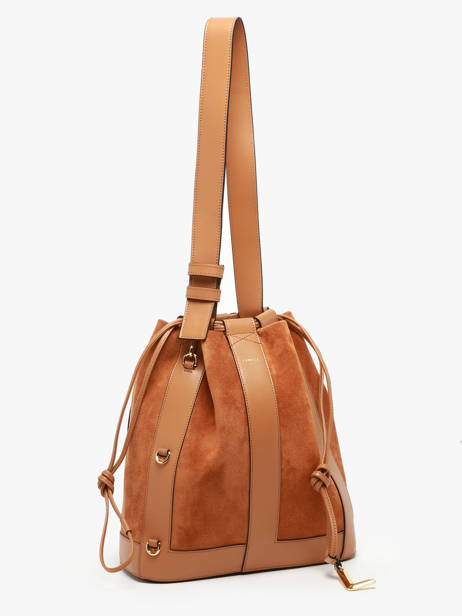 Bucket Bag M Elles Leder Lancel Bruin elles A13360 ander zicht 2