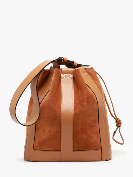 Bucket Bag M Elles Leder Lancel Bruin elles A13360 ander zicht 4