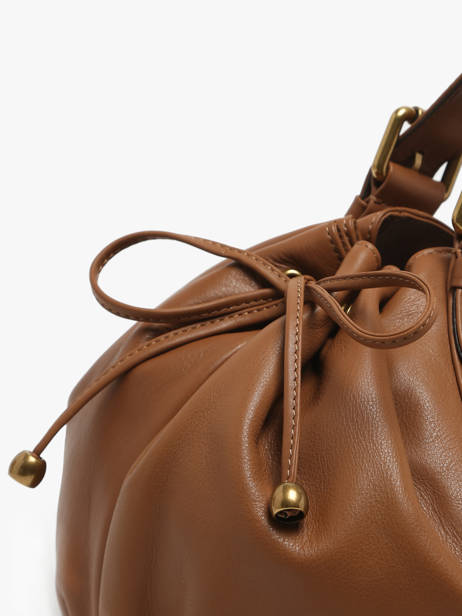 Schoudertas Icone Leder Gerard darel Bruin icone DBS01410 ander zicht 3