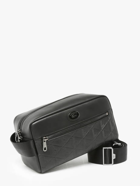 Cross Body Tas Lacoste Zwart monogramme NH4398MR ander zicht 2