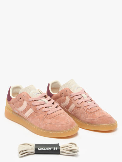 Sneakers Goal Uit Leder Coolway Roze women 7603184 ander zicht 2