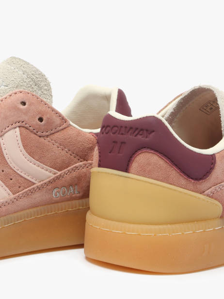 Sneakers Goal Uit Leder Coolway Roze women 7603184 ander zicht 3
