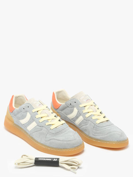 Sneakers Goal Uit Leder Coolway Grijs men 8603602 ander zicht 2