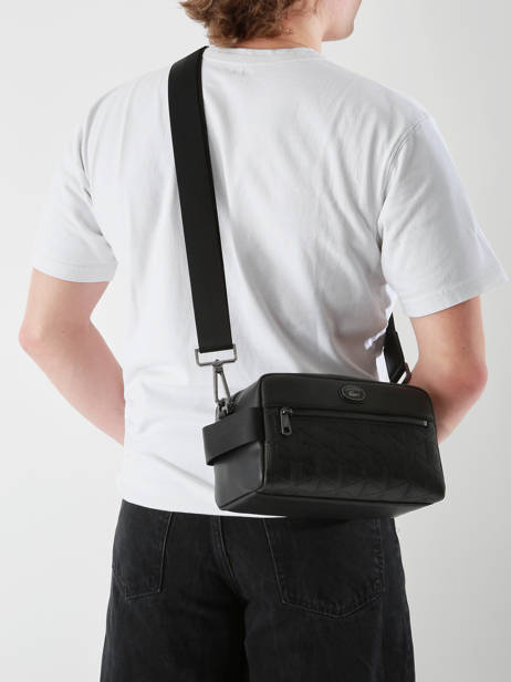 Cross Body Tas Lacoste Zwart monogramme NH4398MR ander zicht 1