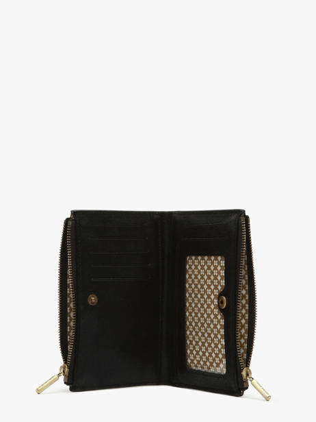 Portefeuille Vintage Leder Mila louise Zwart vintage 3576X ander zicht 1