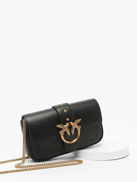 Cross Body Tas Love Bag Icon Leder Pinko Zwart love bag icon A0F1 ander zicht 2