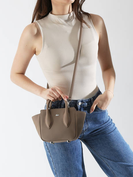 Handtas Daily City Lacoste Beige daily city NF4959DZ ander zicht 1