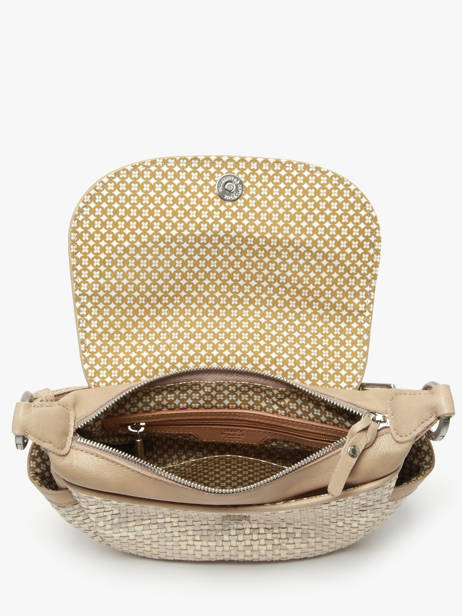Cross Body Tas Vintage Leder Mila louise Zilver vintage 35231WX ander zicht 3