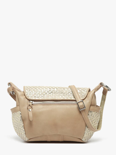 Cross Body Tas Vintage Leder Mila louise Zilver vintage 35231WX ander zicht 4
