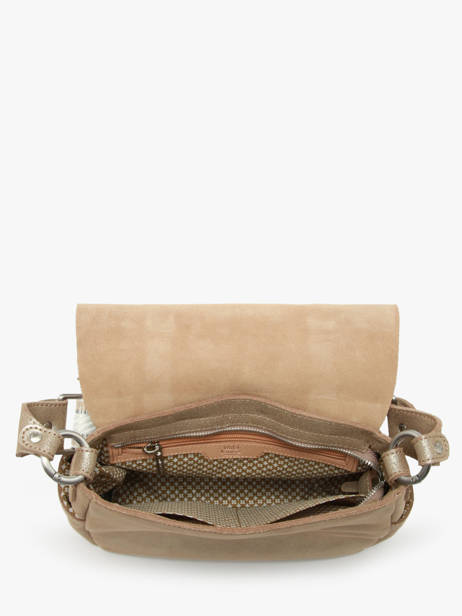 Cross Body Tas Vintage Leder Mila louise Zilver vintage 30172X ander zicht 3