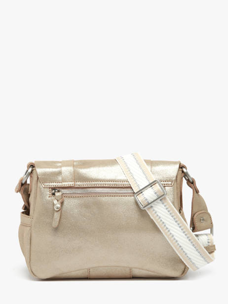 Cross Body Tas Vintage Leder Mila louise Zilver vintage 30172X ander zicht 4