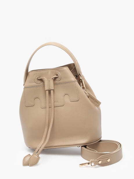 Cross Body Tas La Suite Leder Paul marius Beige la suite CAPUCSUI ander zicht 2