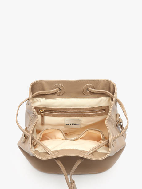 Cross Body Tas La Suite Leder Paul marius Beige la suite CAPUCSUI ander zicht 3