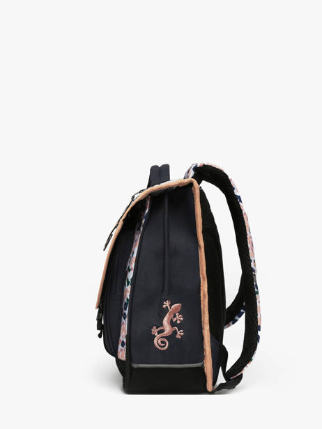 Boekentas Kind 2 Compartimenten Cameleon Blauw actual BAS-CA35 ander zicht 2