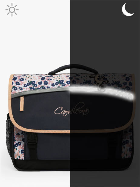 Boekentas Kind 2 Compartimenten Cameleon Blauw actual BAS-CA35 ander zicht 7