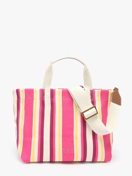 Shoppingtas Logo Shopper Katoen Pinko Roze logo shopper 4753A2G5 ander zicht 3