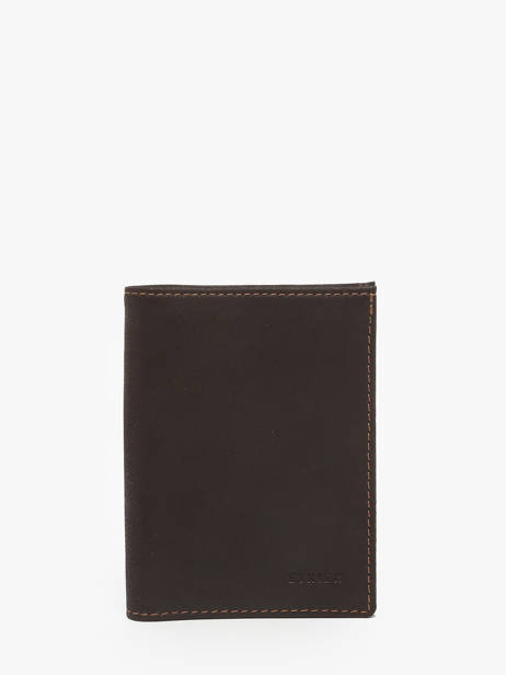 Portefeuille Oil Leder Etrier Zwart oil EOIL241