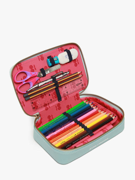 Pennenzak 1 Compartiment Jeune premier Blauw daydream girls G ander zicht 2