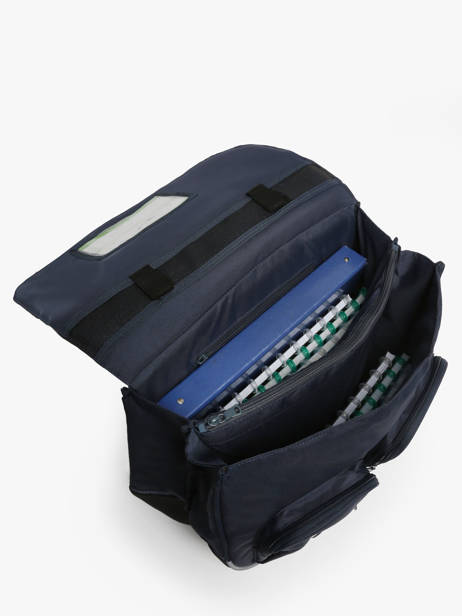 Boekentas Op Wieltjes 2 Compartimenten Tann's Blauw les fantaisies g 43142 ander zicht 3