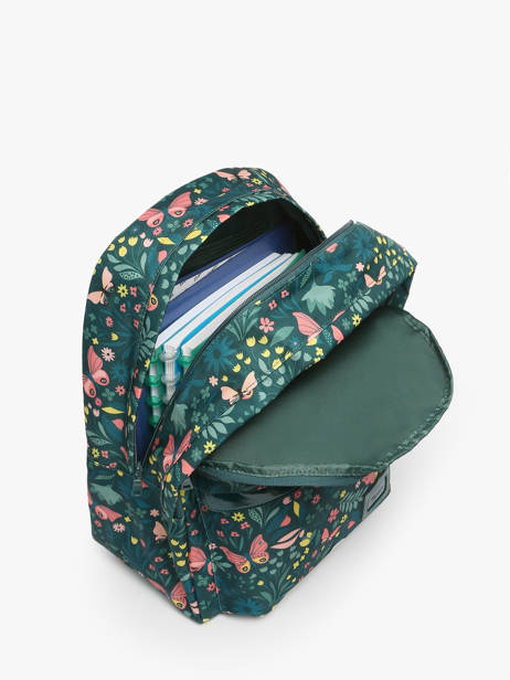 Rugzak 2 Compartimenten Tann's Groen les fantaisies f 63266 ander zicht 3
