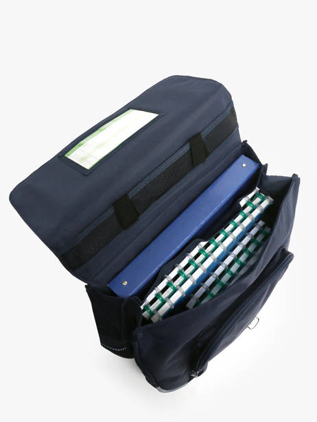 Boekentas Op Wieltjes 2 Compartimenten Tann's Blauw les fantaisies g 42142 ander zicht 3