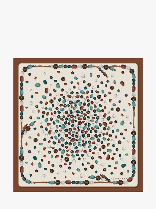 Longchamp Soie gots Foulard Bruin