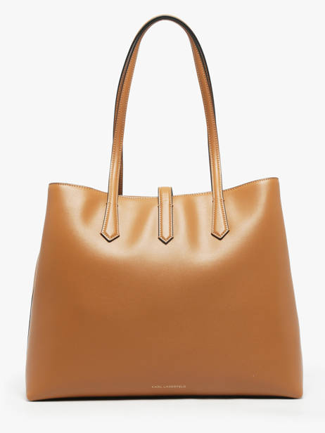 Schoudertas K Autograph Leder Karl lagerfeld Bruin k autograph A3W30150 ander zicht 4