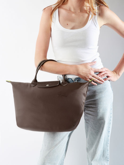 Longchamp Le pliage green Handtas Bruin