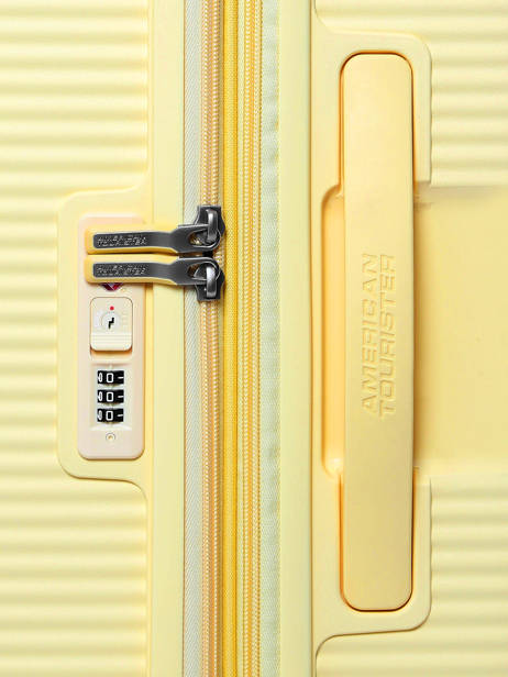 Harde Reiskoffer S Soundbox American tourister Geel soundbox 32G002 ander zicht 1