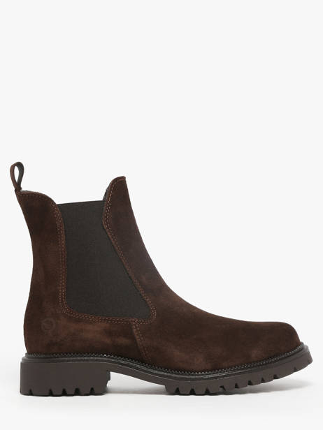 Chelsea Boots Uit Leder Tamaris Bruin women 41