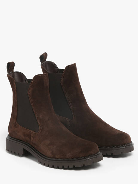 Chelsea Boots Uit Leder Tamaris Bruin women 41 ander zicht 2