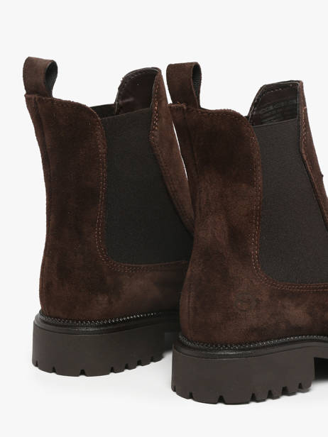 Chelsea Boots Uit Leder Tamaris Bruin women 41 ander zicht 3