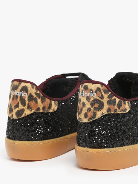 Sneakers Berlin Uit Leder Victoria Zwart women 1126223 ander zicht 3