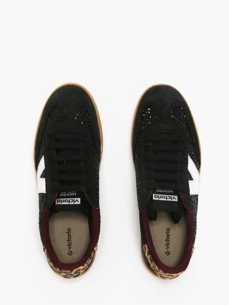 Sneakers Berlin Uit Leder Victoria Zwart women 1126223 ander zicht 4