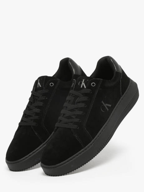 Sneakers Uit Leder Calvin klein jeans Zwart men YM01299 ander zicht 2